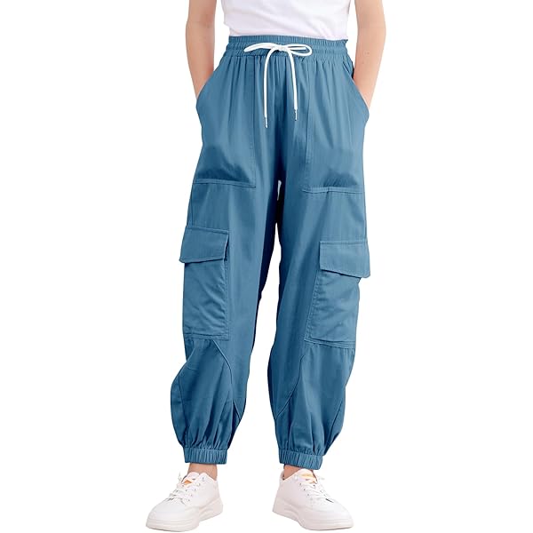 Amazon.com: Girls' Cargo Parachute Pants Quick Dry Casual