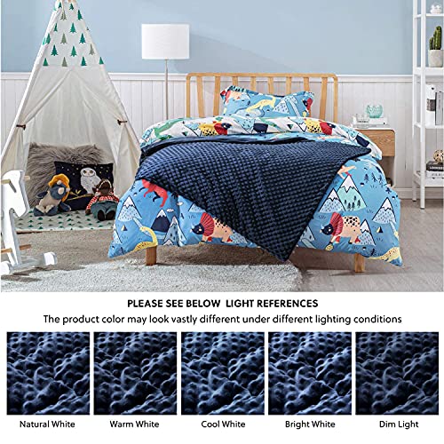 Bedsure Weighted Blanket for Kids with Removable Duvet Cover Baby Throw Blanket 5lbs, Premium