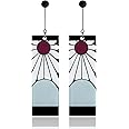 925 Sterling Silver Tanjiro Earrings,Anime Cosplay Tanjiro Black Earrings Ear clip For Men Women Earrings
