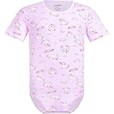 Landofgenie Men Short Sleeve Bodysuit Pajama Print Bodysuit One Piece Pajamas Rompers Basic Onesie