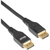 Club 3D DisplayPort 2.1 Cable VESA DP80 80Gbps 2m/6.6ft CAC-1094 | 8K 240Hz Refresh &amp; 4K 720Hz Support, DSC 1.2, Bi-Directional Locking Connectors, Backward Compatible with DP 1.4