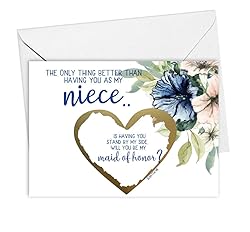 Maid of Honor Proposal Scratch Off Card For Niece