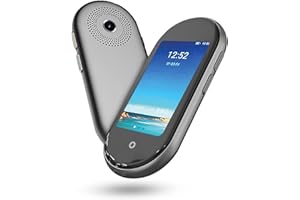 DodoDuck Language Translator Device. 12 Offline Languages, Voice to Text Recorder, Bluetooth, Touch Screen, Long Battery Life, Instant Translation Device (California)
