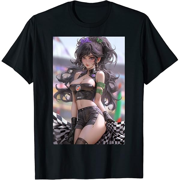Amazon.com: Anime Waifu Race Queen Pinup T-Shirt : Clothing