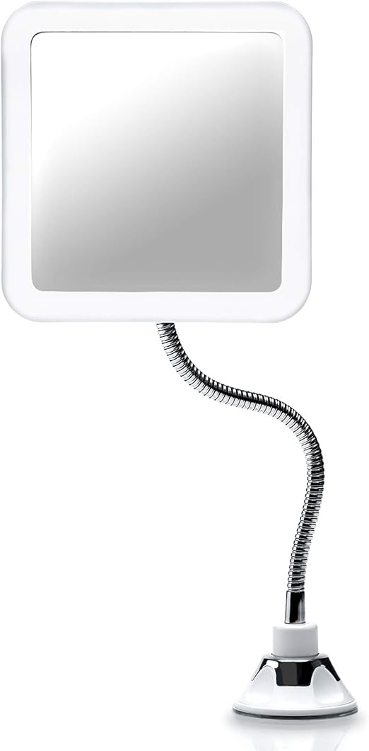 Fancii Magnifying Mirror 10X with LED Light and Flexible Gooseneck