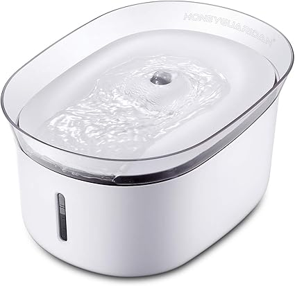 Honeyguaridan W18 Fontaine à Eau Automatique Pour Animaux Domestiques Distributeur Deau Pour Chiens Et Chats2l