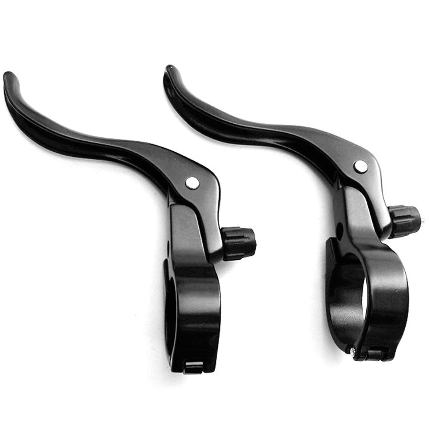 SENQI Road Bike Fixed Gear Ultralight Cold Forged Aluminum Bicycle Brake Lever Black 22mm/24mm/26mm/32mm Bar End