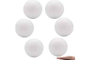 Crafare 6 Inch Craft Foam Balls 6 Pack Smooth Polystyrene Foam Balls for School Projects DIY Wedding Holiday Christmas Ornaments and Modeling