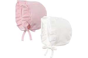 BAMERY Lovely Baby Girl Hospital Hat Soft Cotton Newborn Beanie Winter Baby Hats for Infant Girls