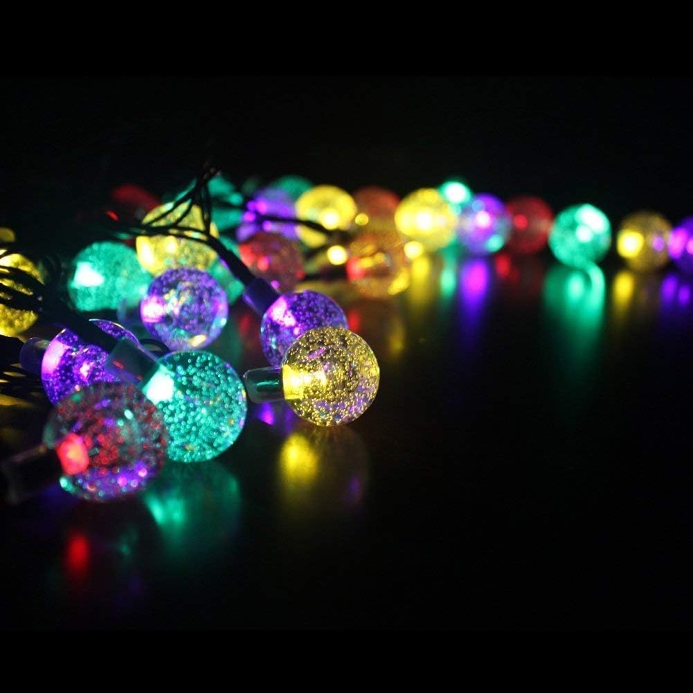 Garden mile® 30 x Indoor Petal Fairy Lights with 30 Warm White LEDs,String Lights Mains 240v Star Lights for Indoor Party Wedding Christmas,Shabby Chic Lights,Bedroom string lights