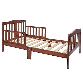 Amazon Com Bonnlo Toddler Bed For Boys Girls Dark Cherry Kitchen Dining