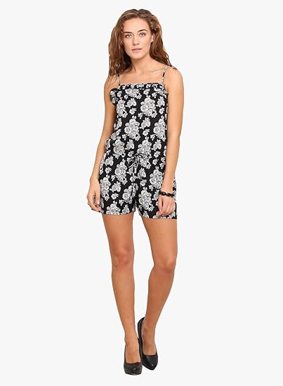 black and white playsuit