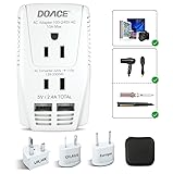 220V to 110V Converter, DOACE 2000W Travel Voltage