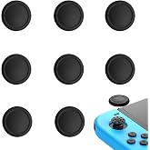 8Pcs, Replacement Joystick Covers for Nintendo Switch/Oled/Lite, Black | Silicone, Analog Joystick Cover, Thumb Stick Cap, Thumb Grips for Joycon