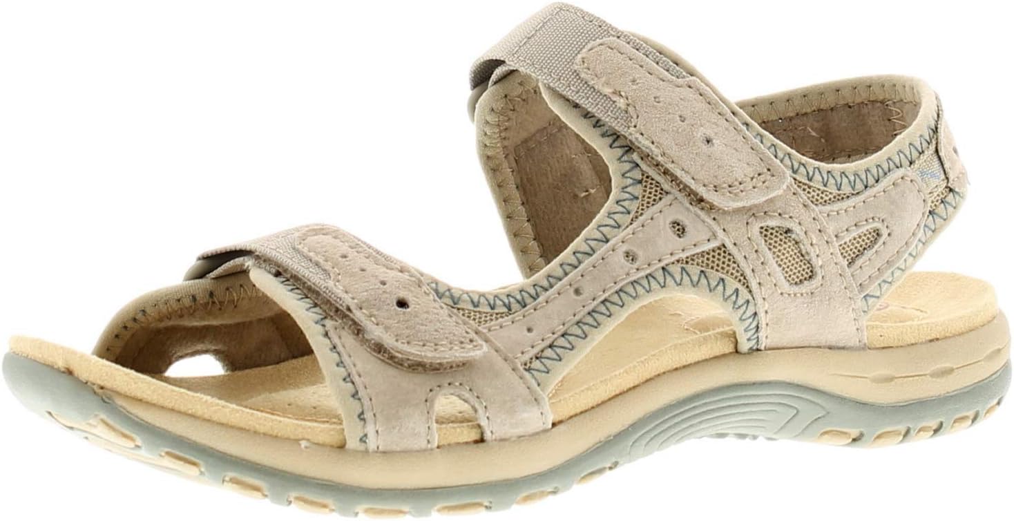 Earth Spirit Arlington 2 Womens Other Leather Material Flats Sandals Light Grey