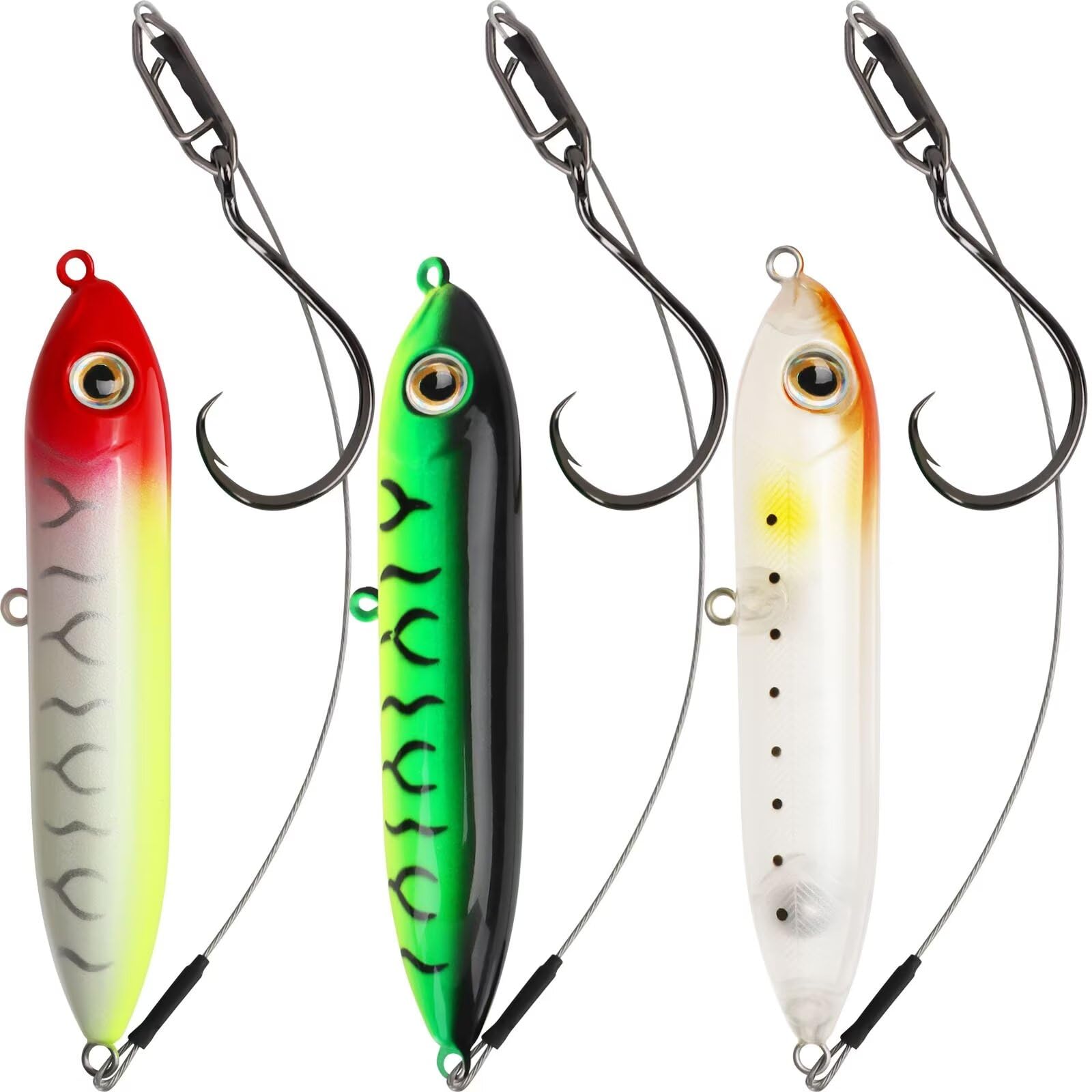 Dovesun Catfish Rig Catfish Floats Santee Rig Catfishing Tackle Circle Hooks for Catfish Floats 3PCS * #8/0 Hooks