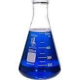 Erlenmeyer Flask, 500ml, Karter Scientific 213G29 (Single) | 3.3 Borosilicate Glass, Narrow Mouth