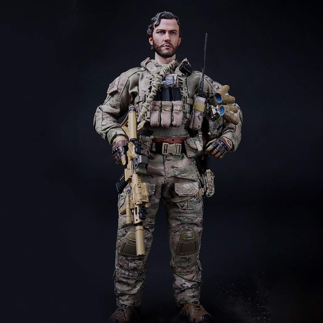 Lingxuinfo 1/6 Scale Navy Seals Action Figure Model Toy, 12 Inch Movable Military Action Figure Play Set Soldier Figure Toy