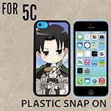 Attack on Titan Captain Levi Custom made Case/Cover/skin FOR iPhone 5C -Black- Plastic Snap On Case ( Ship From CA)