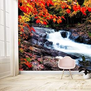 Wall Murals for Bedroom Waterfall Large Removable Wallpaper Peel and Stick Wall Stickers - 66x96 inches