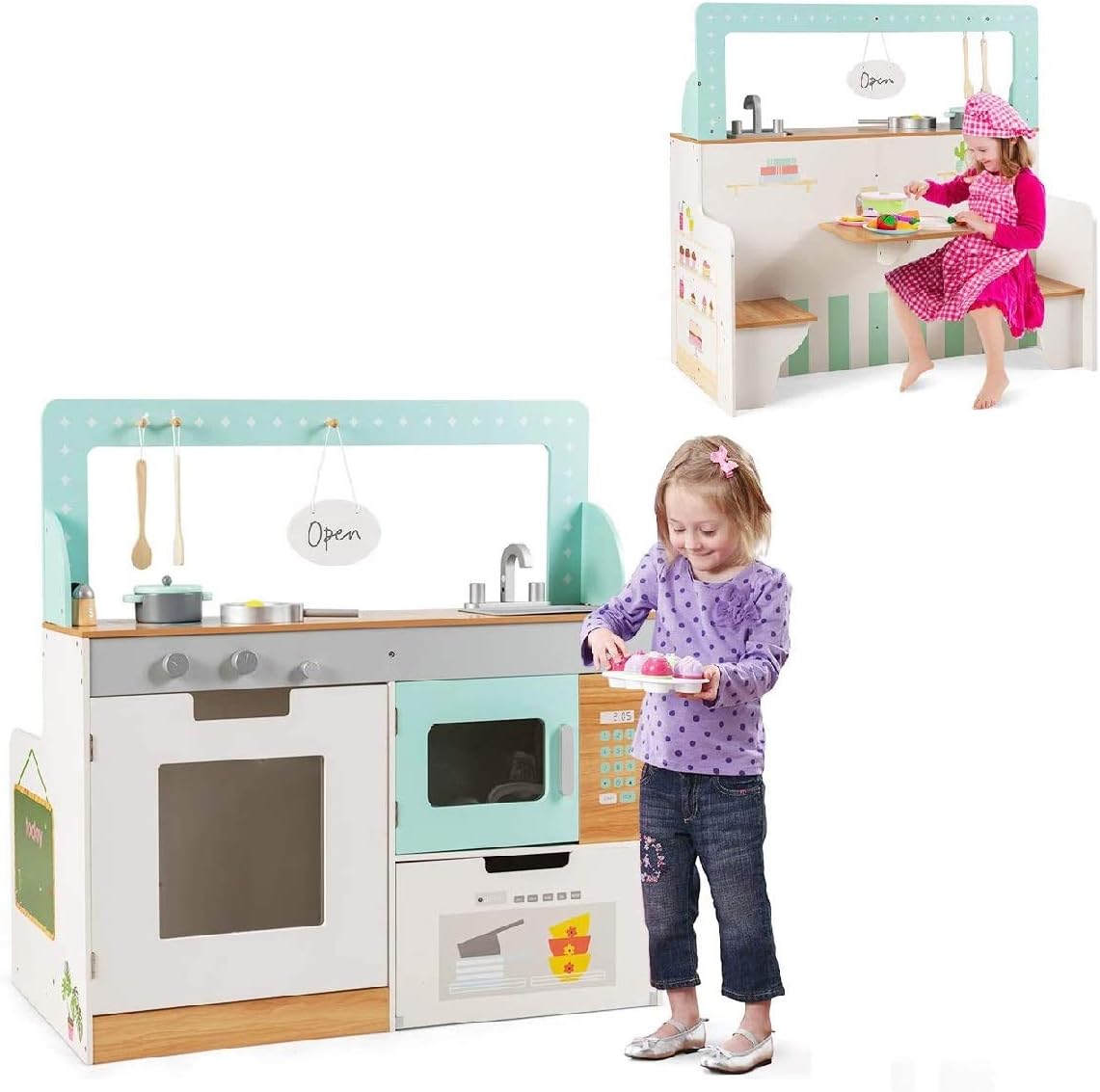 wooden play microwave
