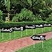 Big Dot of Happiness Black and White - Arrow Wedding and Reception Directional Signs - Double Sided Outdoor Yard Sign - Set of 6