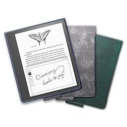 Amazon Kindle Scribe Brush Print Leather Folio