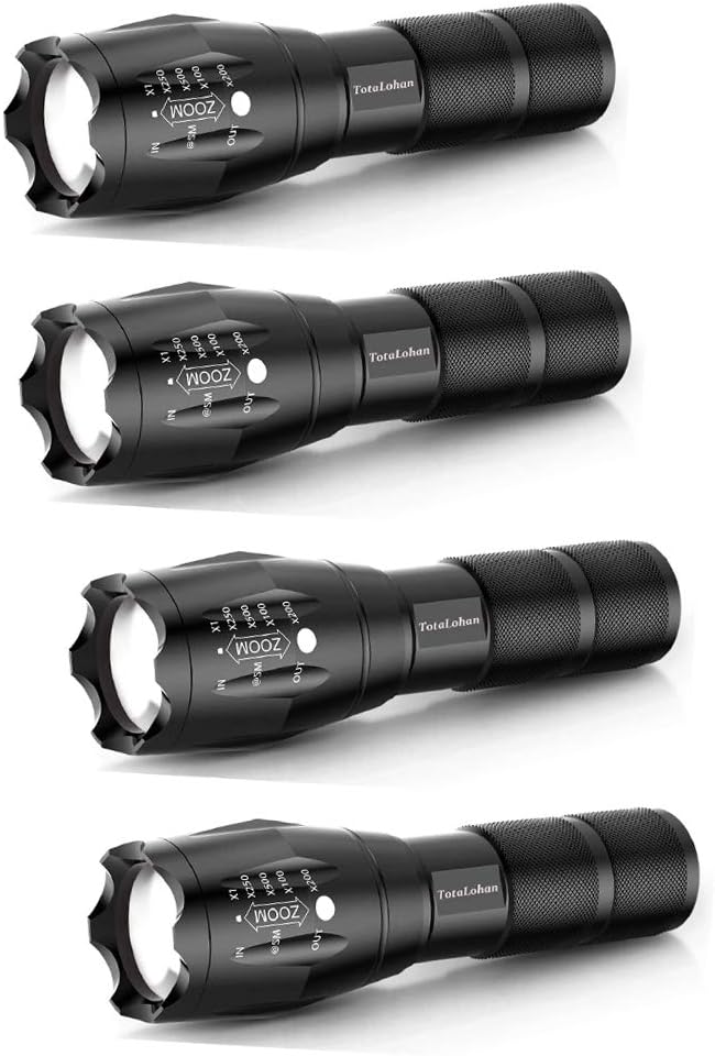 2Set Ultra Brightest 9900000LM T6 LED Tactical Flashlight Zoom Police Torch Lamp