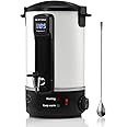 OFFNOVA Wax Melter for Candle Making, 6L Large Wax Melting Pot with Heating Core Spout & Digital Display, Ideal for Business or Craft(White)