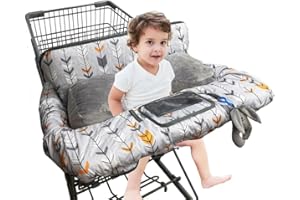 DODO NICI Shopping Cart Cover for Baby with seat positioner, High Chair Cover for Boy Girl, Grocery Cart Cushion Liner, Large