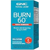 GNC Total Lean Burn 60, Clinically Proven Thermogenic Formula, 30 Servings | Clinically Proven and Researched Thermogenic Formula Helps Burn Calories, Boost Energy Levels, and Enhance Metabolism