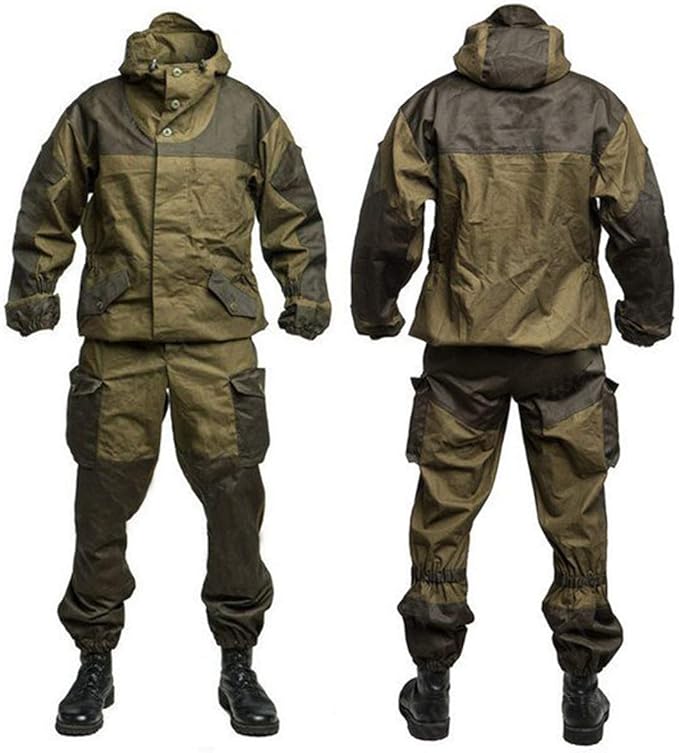 Amazon ロシア軍実物 山岳部隊 ゴルカ上下セット 迷彩服 戦闘服 Gorka 3 並行輸入品 44 46 170 176 戦闘服 通販