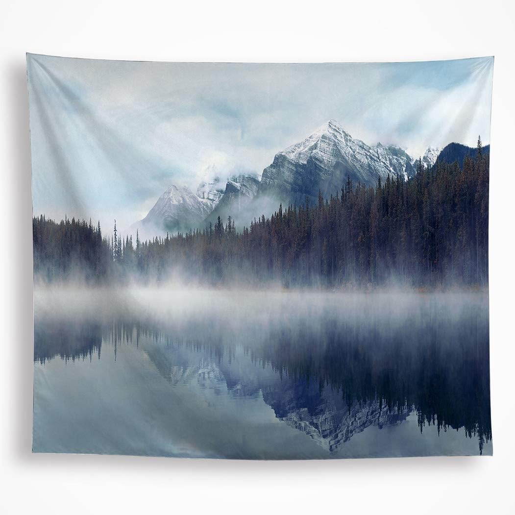 VAKADO Mountain Forst Tapestry Wall Hanging Nature Tree Tapestry for Bedroom Aesthetic Wall Decor Art for LivingroomDorm 59"X82.6"