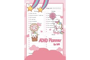 ADHD Planner for Kids: Planner for Kids with ADHD for Daily Checklist, Chores, Schoolwork, Gratitude, & Mood to Manage Their 