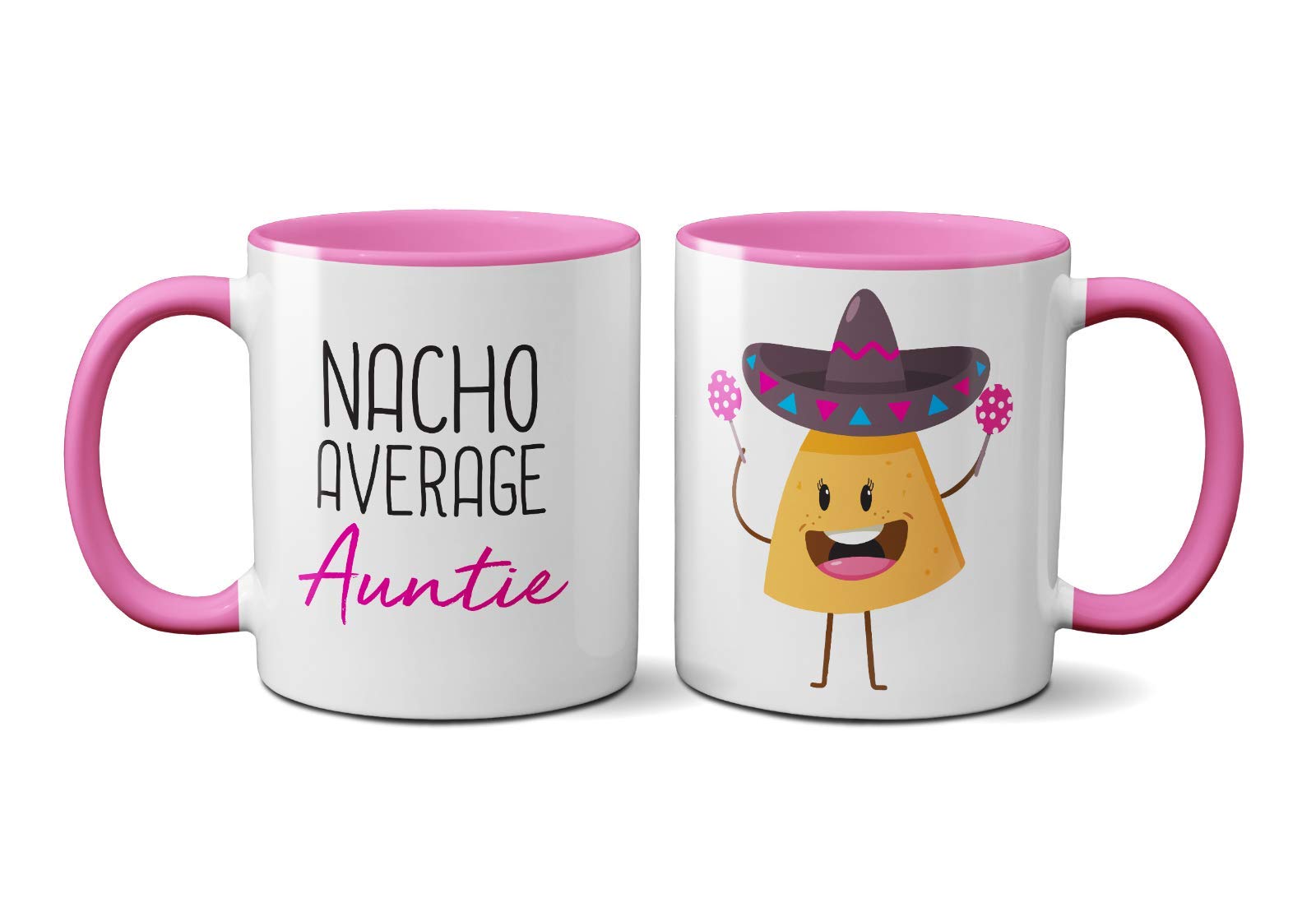 SMARTYPANTS Nacho Average Mug - Auntie Uncle Mens Womens Kids Adults Cup Coffee Tea Ceramic (Auntie Prime)