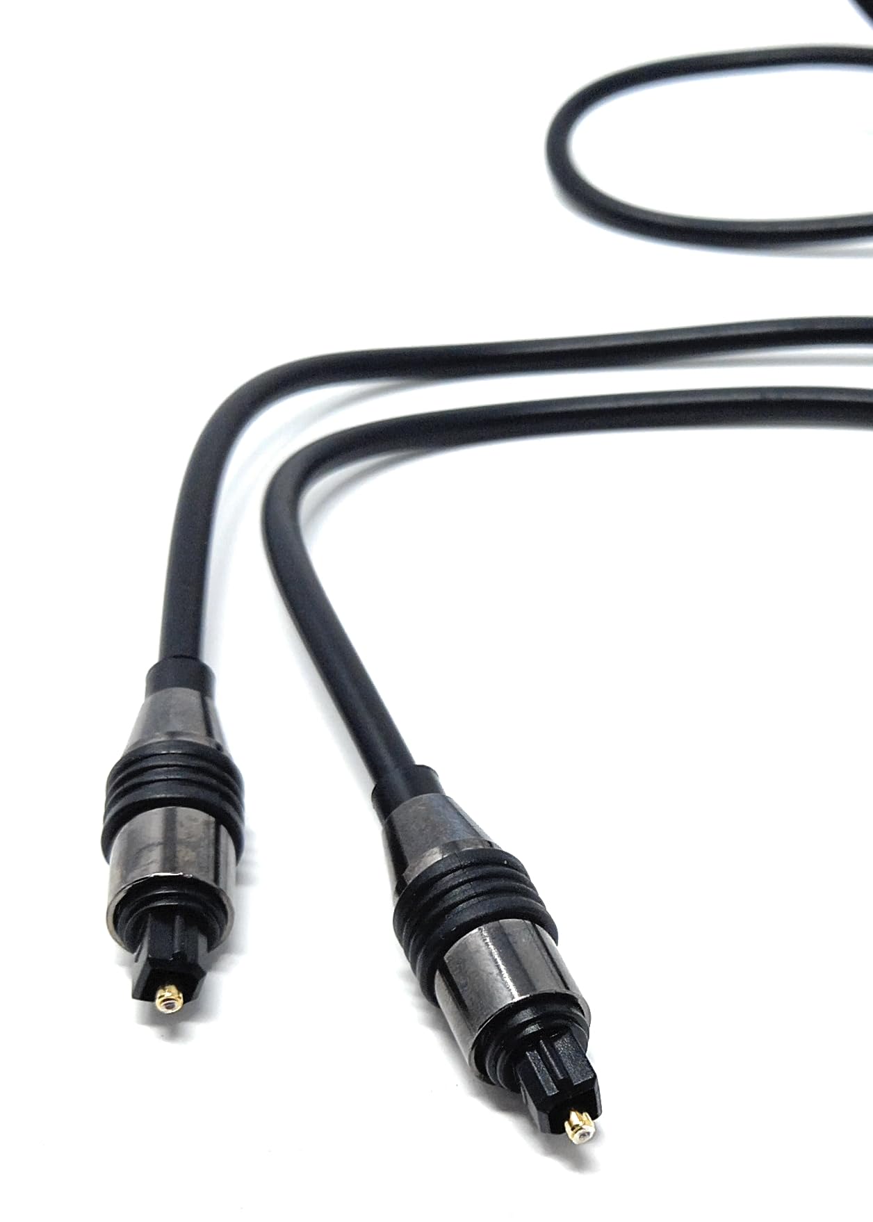 DRUT 1m Digital Optical Audio Toslink Cable, Compatible with TV, Soundbar, Game Console, DVD Player, PC 3.3ft Black