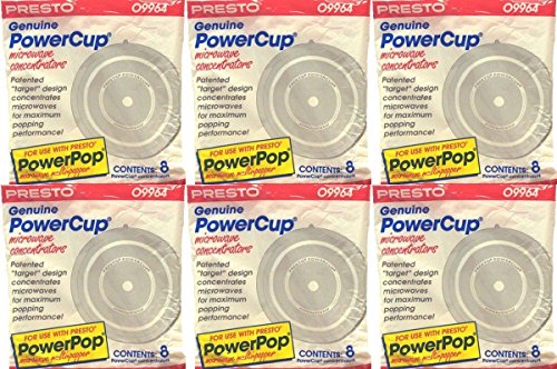 (48 pc) Presto 09964 PowerCup Microwave Popcorn Concentrators 6 Packs of 8 ;JM#54574-4565467/341161383