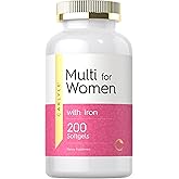 Carlyle Multivitamin for Women with Iron | 200 Softgels | Essential Vitamins, Minerals and Omegas | Nutritional Support Supplement | Non-GMO & Gluten Free