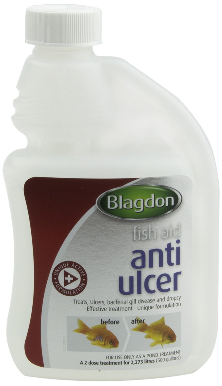 Blagdon Anti-Ulcer Treatment for Pond Fish, Effective, Unique Formulation, Treats Ulcers, Bacterial Gill Disease & Dropsy, 250 ml