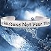 Paris Selection Inspirational Jewelry Bracelet Gift- Count Your Rainbows Not Your Thunderstorms