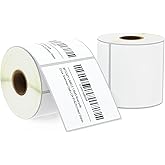 BETCKEY - 3" x 3" (76 mm x 76 mm) Multipurpose & Large Square Labels Compatible with Zebra & Rollo Label Printer,Premium Adhesive & Perforated [2 Rolls, 1000 Labels]