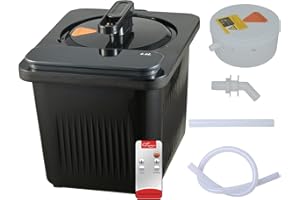 amocane 4L Sauna Steamer, 1400W Portable Steam Generator with Remote Control, Stainless Steel Fumigation Pot for Home Spa, Saunas Steam Machine for Body Detox Timer Setting (110V, US Plug Black)