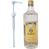 Starbucks Authentic Flavoring Syrup for Coffee and Tea with White Pump (Vanilla)