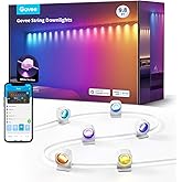 Govee Smart RGBIC String Downlights, 9.8ft with 15 LEDs, White | LED String Lights Works with Alexa, Color Changing Indoor Wall Light Fixture for Party, Music Sync