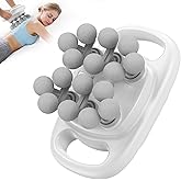 FEIERDUN 16-Head Massage Gun Set, Deep Tissue Percussion Massager with 8 Modes & 50 Intensities, Portable Quiet Muscle Massage Gun for Legs, Waist, Back, Neck, Buttocks Muscles Pain Relief, White