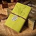 EvZ Vintage Light Green PU Leather Cover Loose Leaf Blank Notebook Journal Diary Gift