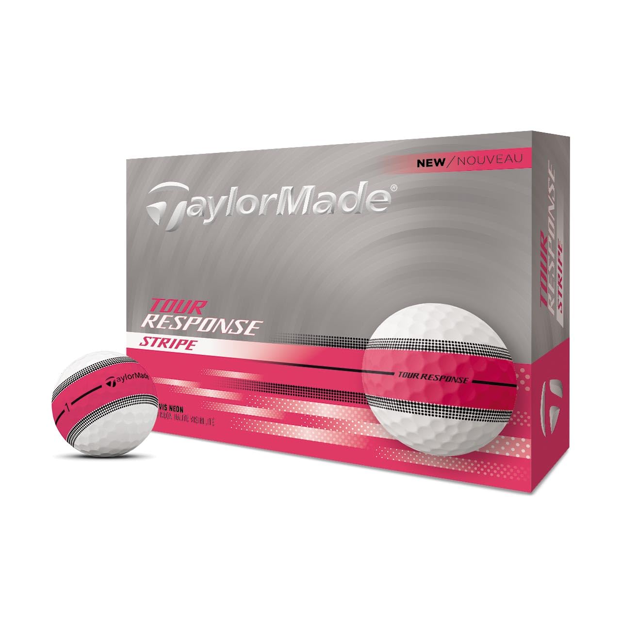 TaylorMade Golf 2025 Tour Response Stripe Pink One Dozen