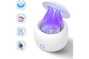 2025 Ultrasonic Retainer Cleaner Machine for Braces, Jewelry, Mouth Guard, Ultrasonic Cleaner with 3 Modes, Suitable for Dent