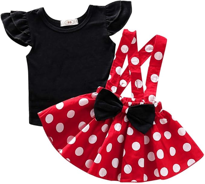 minnie mouse suspender dress