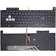 Jingelmall New Replacement Keyboard for Asus TUF A15 F15 FA507 FA507R FX507 FX507R FX507Z FX507ZM Keyboard with Each-Key RGB Colorful Keyboard US Layout